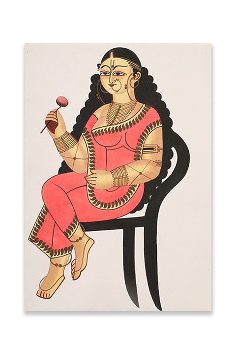 Woman Holding a Rose