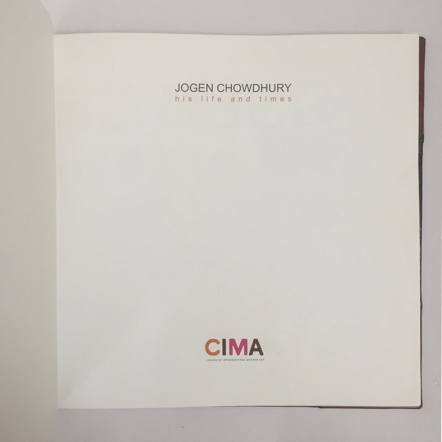 Jogen Chowdhury: His Life and Times by Jogen and Rita Dutta Chowdhury (January 1, 2006)