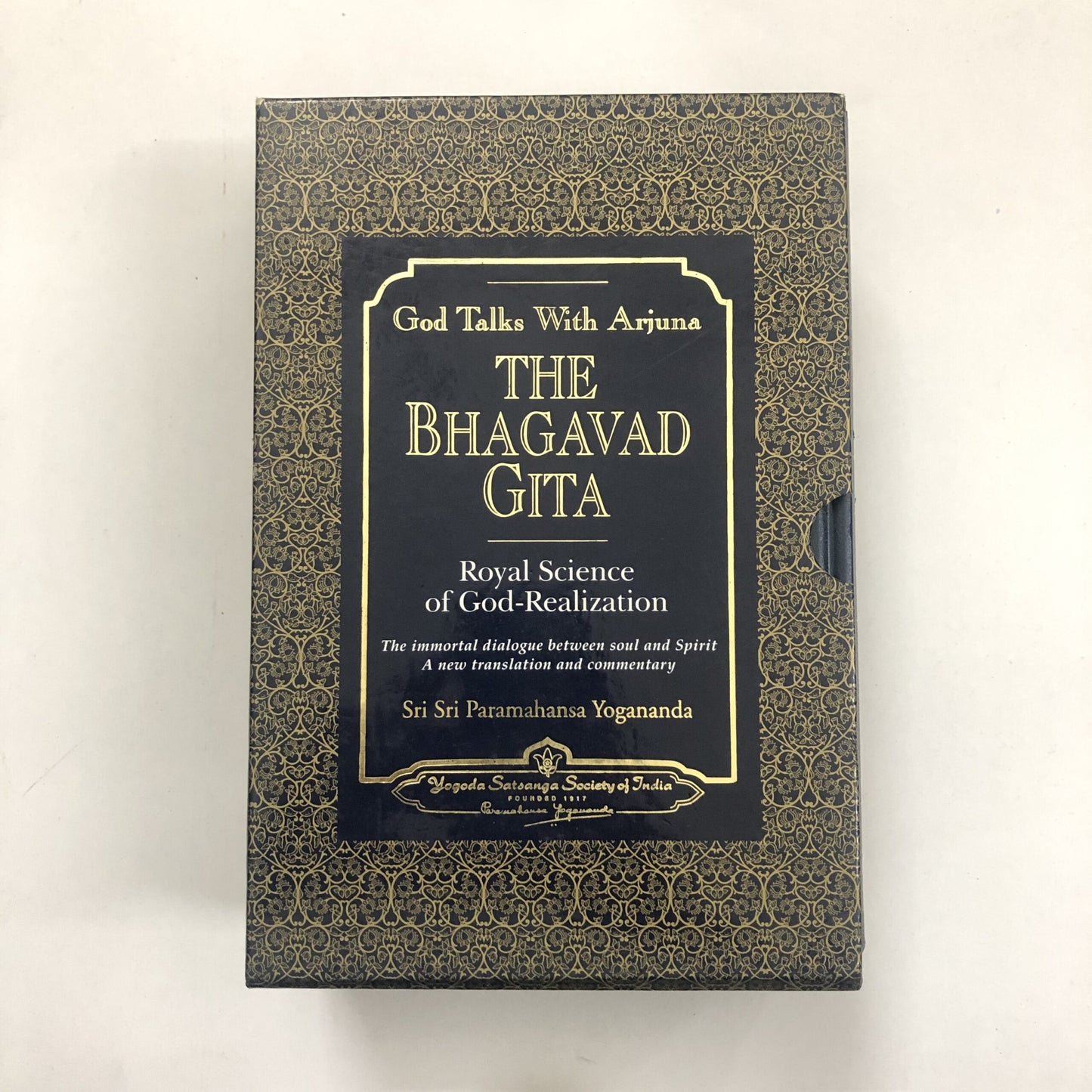 God Talks With Arjuna: The Bhagavad Gita by Sri Sri Paramahansa Yogananda - Set of 2