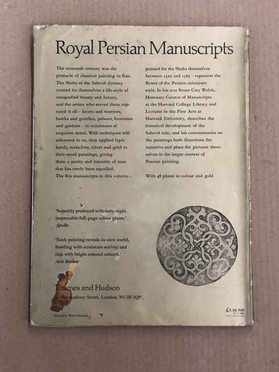 Royal Persian Manuscripts by Stuart Cary Welch