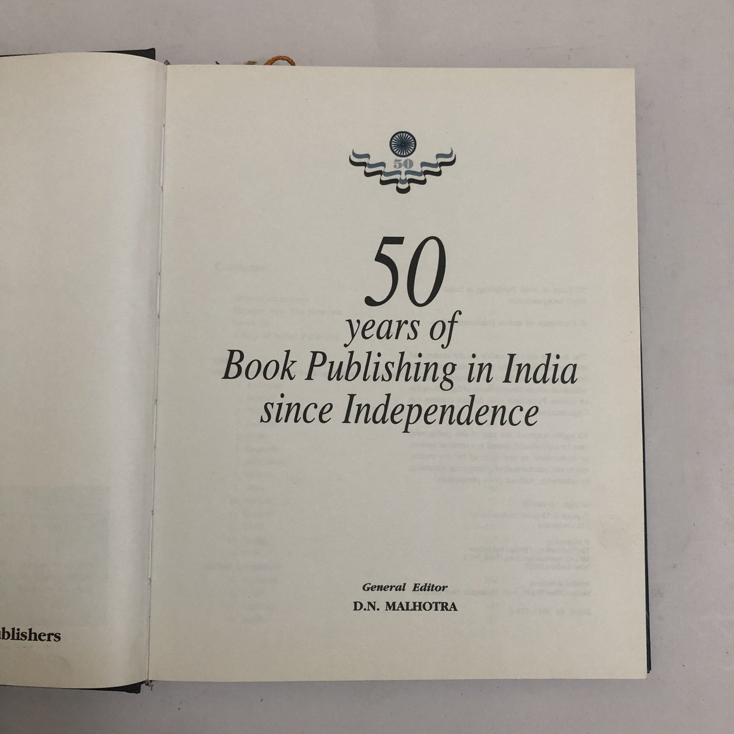 50 Years of Book Publishing in India Since Independence by DN Malhotra