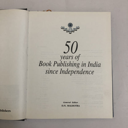50 Years of Book Publishing in India Since Independence by DN Malhotra
