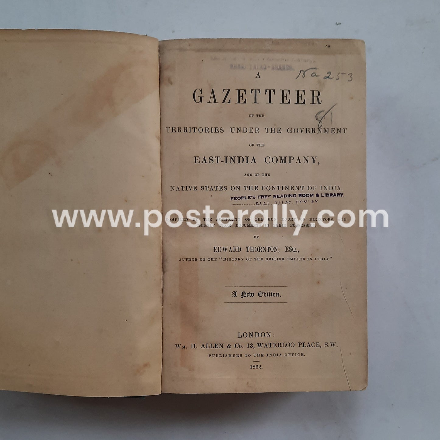 A Gazetteer of the Territories Under the Government of the east-India Company, and of the Native States