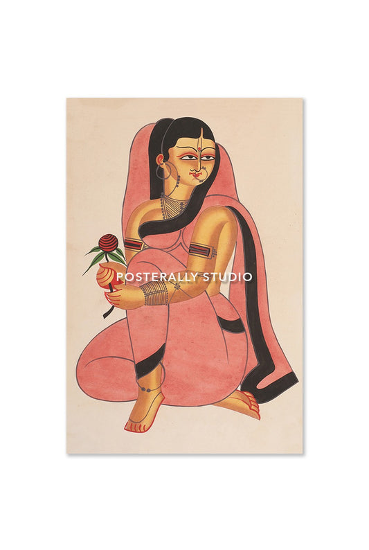 A Woman With Rose