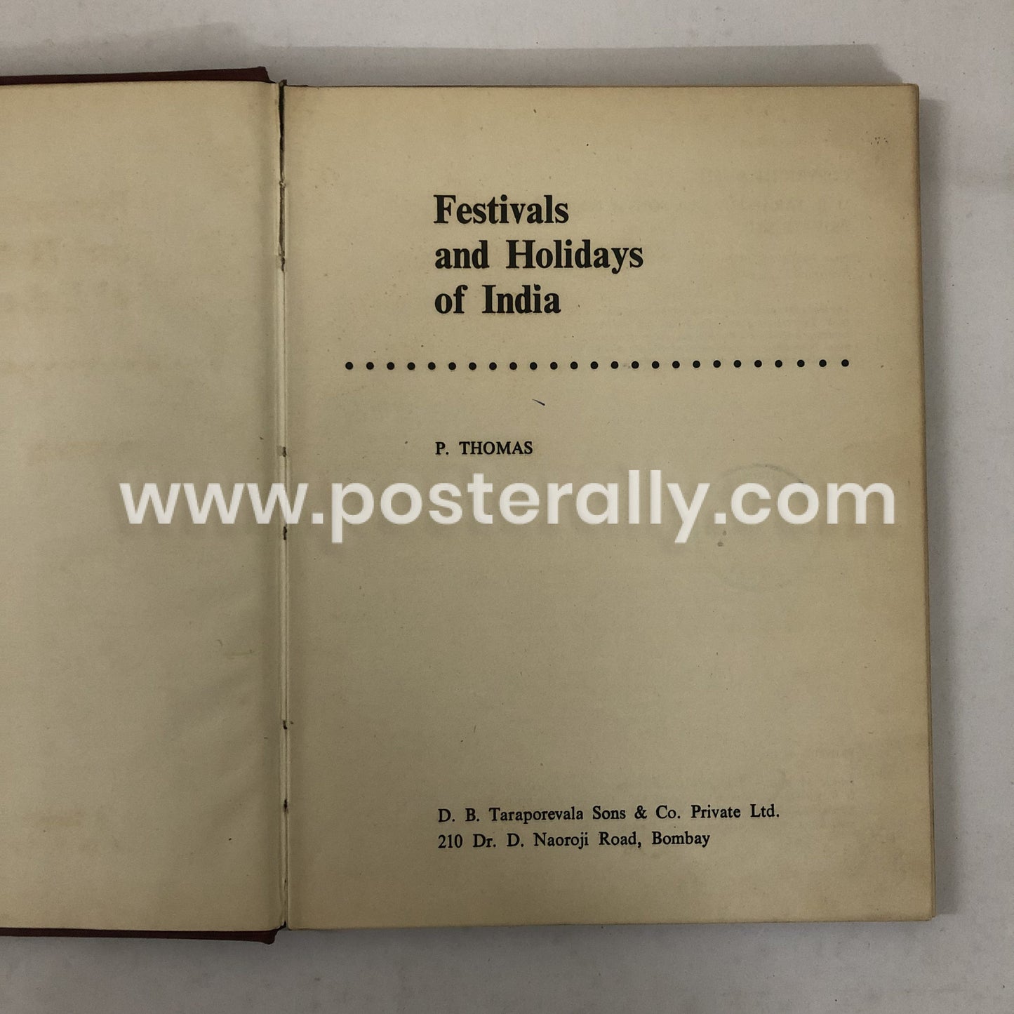 Festivals and Holidays of India by P. Thomas (1979)