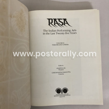 Rasa: The Indian Performing Arts In The Last Twenty-Five Years Vol II Theatre and Cinema by Ananda Lal