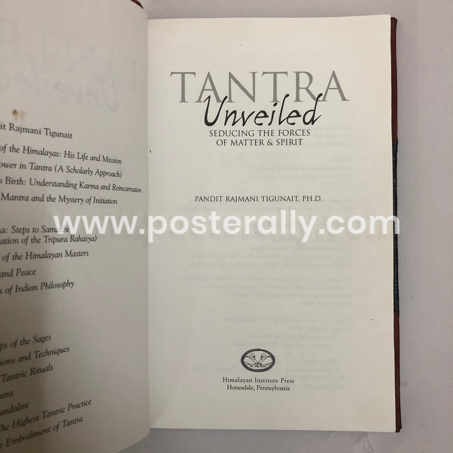 Tantra Unveiled: Seducing the Forces of Matter and Spirit by Pandit Rajmani Tigunait (9 November 1999)