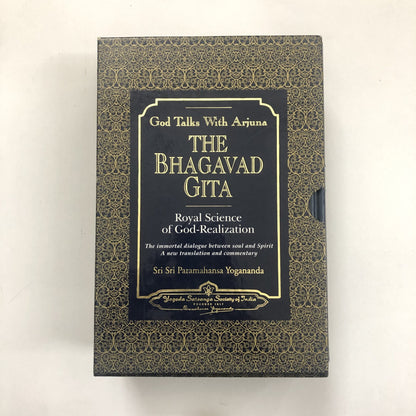 God Talks With Arjuna: The Bhagavad Gita by Sri Sri Paramahansa Yogananda - Set of 2