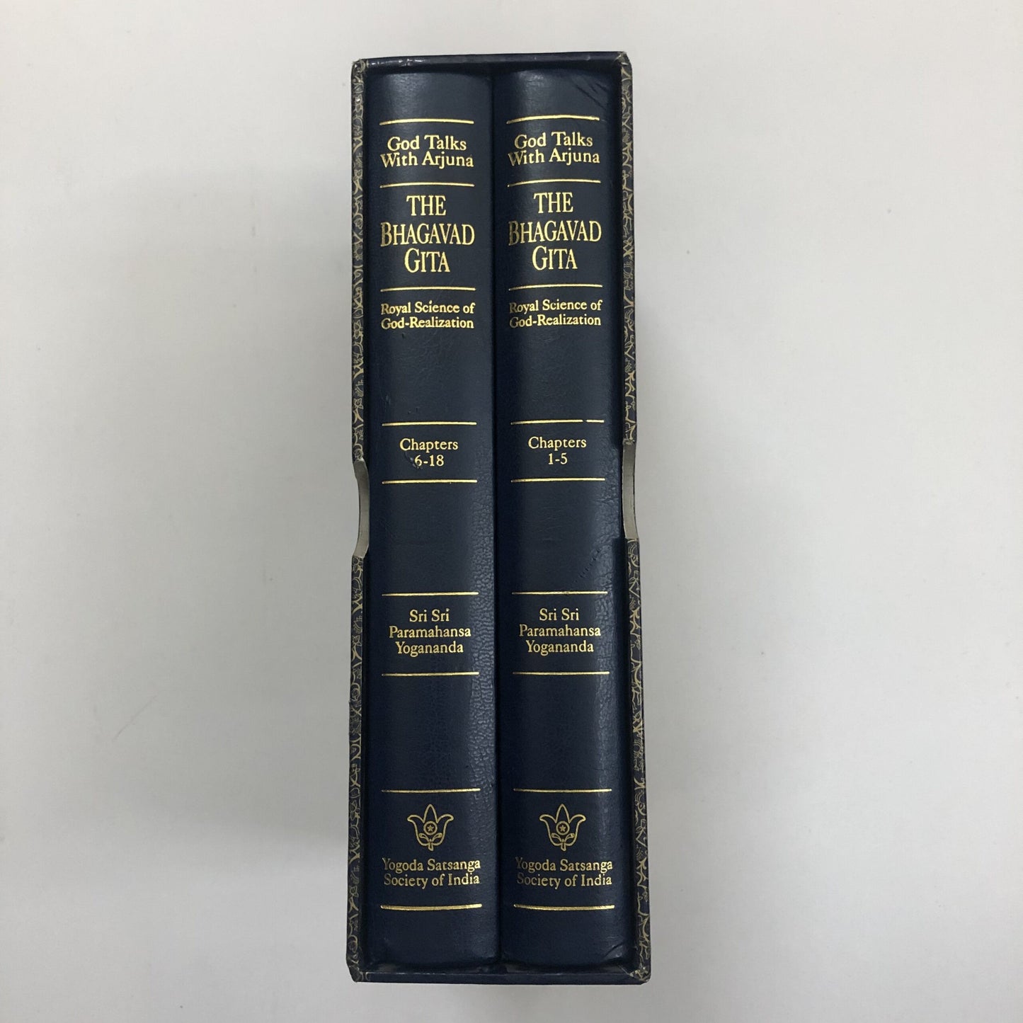 God Talks With Arjuna: The Bhagavad Gita by Sri Sri Paramahansa Yogananda - Set of 2