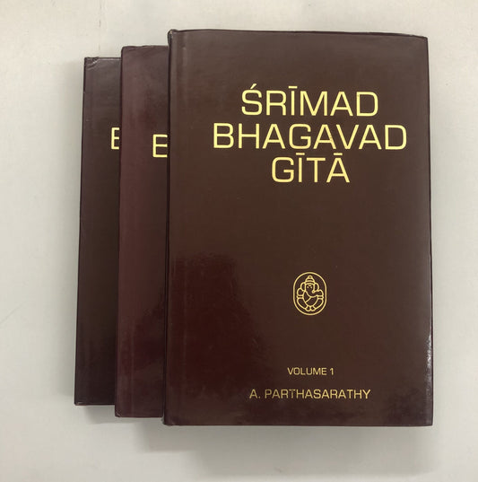 Srimad Bhagavad Gita by A. Parthasarathy - Set of 3 Volumes (I-II-III)