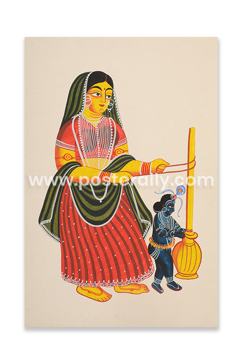 Lord Krishna with Mother Yashoda