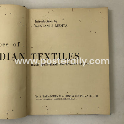 Masterpieces of Indian Textiles by Rustam J. Mehta (1979)