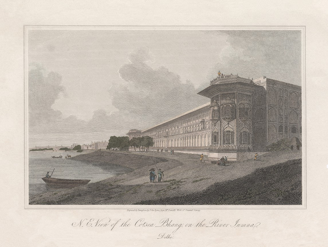 N.E. View of the Cotsea Bhaug on the River Jamuna, Delhi
