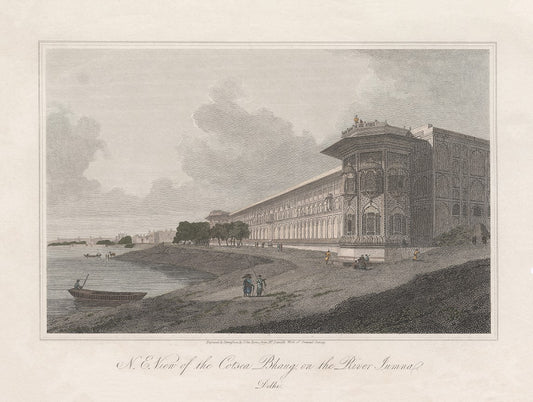 N.E. View of the Cotsea Bhaug on the River Jamuna, Delhi