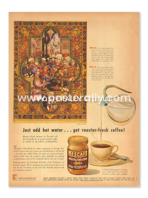 Nescafe Coffee Nestle Roaster Fresh (1947)