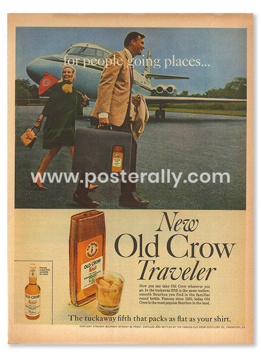 Old Crow Traveler Bourbon 1967
