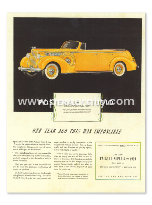 Packard Super-8 Yellow (1939)