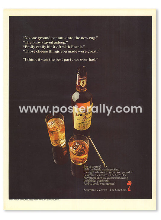 Seagram's 7 Crown Whiskey 1960s