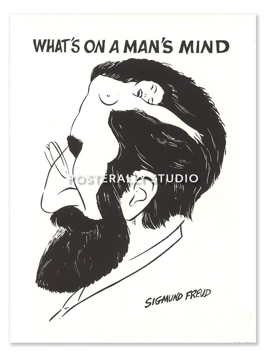 What’s On A Man’s Mind By Sigmund Freud – Posterally Studio