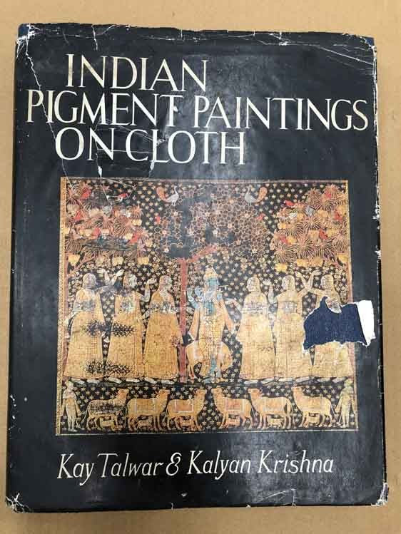 Indian Pigment Paintings On Cloth by Kay Talwar Kalyan Krishna