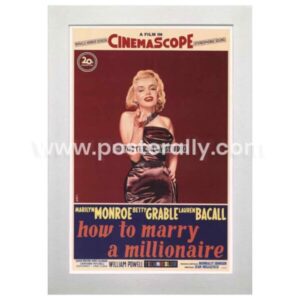 How To Marry A Millionaire Movie Poster | Marilyn Monroe | Buy Hollywood Posters Online | Vintage Movie Posters