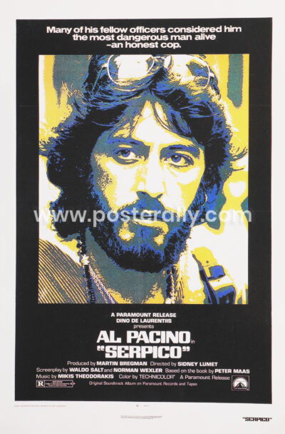 Al Pacino Serpico | Buy Vintage Hollywood Posters | Al Pacino Posters | Buy movie posters | Old Movie Posters | Vintage Movie Posters for sale online