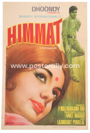 Himmat Original Movie Poster. Buy Original Bollywood Posters online, Vintage Bollywood Posters, Movie Posters online, Bollywood memorabilia for sale.