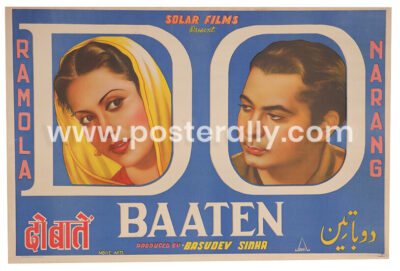Do Baaten Original Movie Poster. Directed by Harnam Rawail. Starring Ramola, Narang. Buy Original Vintage Bollywood Posters. Shipping Worldwide.