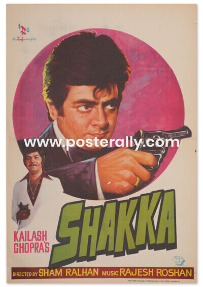 Buy Shakka 1981 Original Bollywood Movie Poster. Starring Jeetendra, Simple Kapadia. Buy Vintage Handpainted Bollywood Posters online.