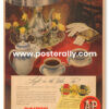 Buy Vintage Ad Prints online. A&P Coffee (1950). Buy Kitchen prints, Bar prints, Dining area prints - reproductions of original vintage advertisements.