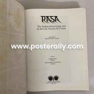 Rasa: The Indian Performing Arts In The Last Twenty-Five Years Vol II Theatre and Cinema. Buy Rare books, collectible vintage, coffee table books online.