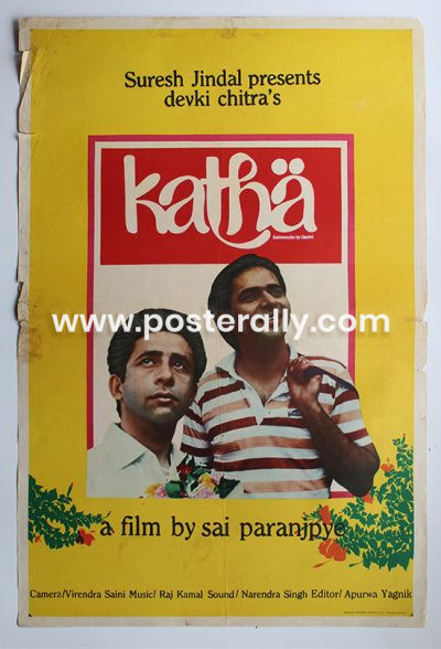 Buy Katha 1983 Original Bollywood Movie Poster | Original Bollywood Posters for sale online | Buy Vintage Bollywood Posters India - Posterally Studio
