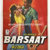 Barsaat (1949) Original Vintage Bollywood Movie Poster. Starring Raj Kapoor and Nargis. 100% authenticity guaranteed. Shipping worldwide.