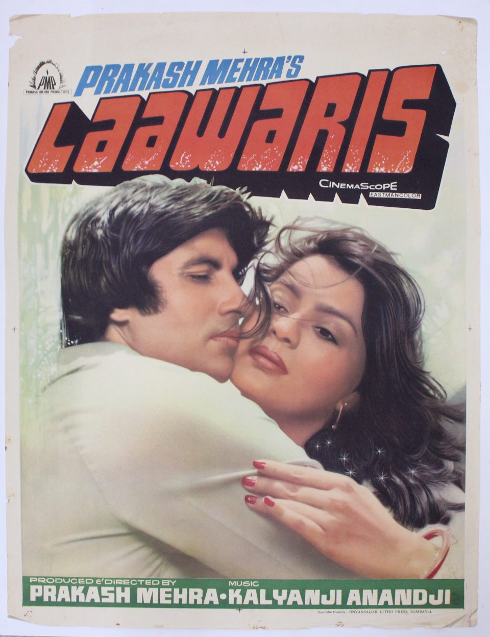 Buy Laawaris 1981 Bollywood Movie Poster Handpainted Bollywood Movie